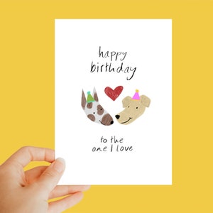 joyeux anniversaire à celui que j'aime, carte de chat, cadeau d'anniversaire de chat, cadeau drôle, cadeau de chat, carte d'anniversaire de chat, drôle, unique, mignon, cadeau