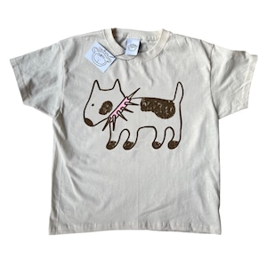 Oh Rats! Beige spiky collar dog Tee, cute, graphic tee, personalised gift