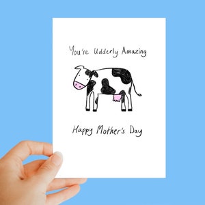 Sei davvero incredibile, felice festa della mamma, biglietto per la festa della mamma, biglietto umoristico, divertente, spiritoso, biglietto per animali, cane, animali domestici, biglietto per mucca, biglietto per adolescente.