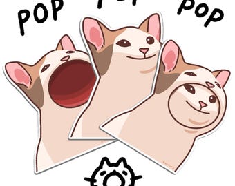 Pop Cat Stickers