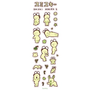 Smiski Sticker Sheets | Cute Funny Gift Stationery Journaling Scrapbooking Planner Vinyl Series 1