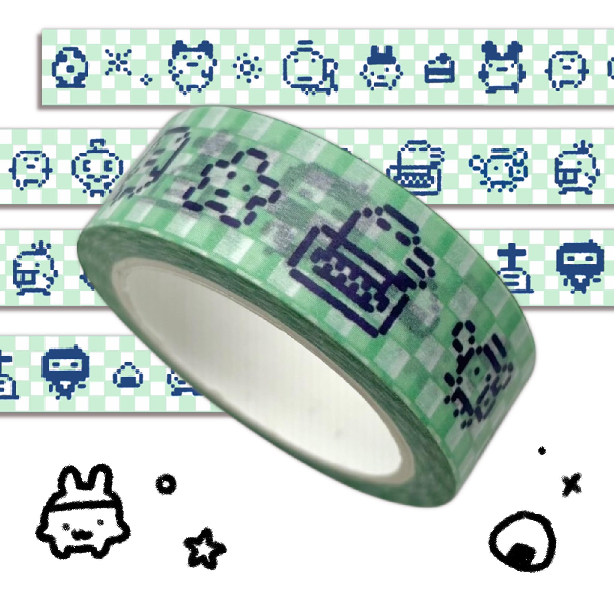 Tamagotchi Washi Tape | Cute Stationery Journaling Planner