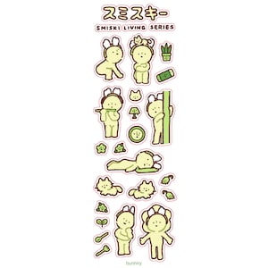 Smiski Sticker Sheets | Cute Funny Gift Stationery Journaling Scrapbooking Planner Vinyl Living