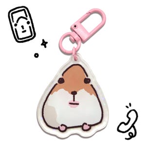 Facetime Hamster Keychain | Funny Cute Gift Meme