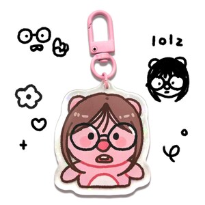 Loopy Meme Acrylic Keychain | LilyPichu Funny Cute Nerdy Gift