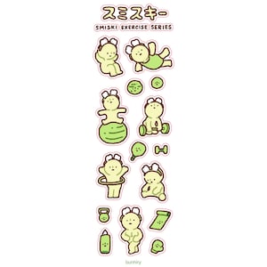 Smiski Sticker Sheets | Cute Funny Gift Stationery Journaling Scrapbooking Planner Vinyl Exercise