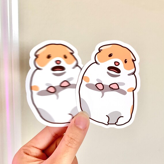 Scared Hamster Meme Sticker Etsy
