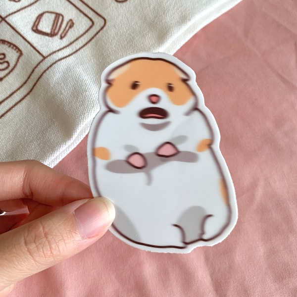 Scared Hamster Meme Sticker