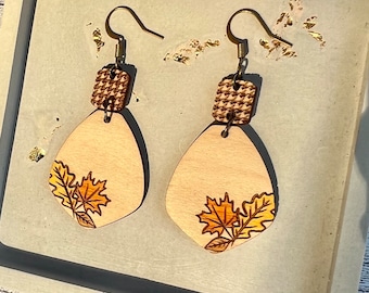 Sweater Weather Dangle Earrings | Nickel-free Wood Earrings