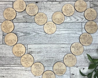 Date Night Token Jar | Personalized | Date Tokens | Couples Gift | Wedding Gift | Anniversary Gift | Valentine's Day | Bridal Shower Gift