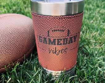 Football Tumbler 20oz | Football Coach Gift | Gameday Cup | Tailgating Cup