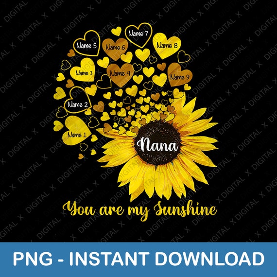 Personalized Sunflower Nana Png Sunflower Png Nana Png | Etsy
