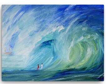 Walking on Water Canvas Druck
