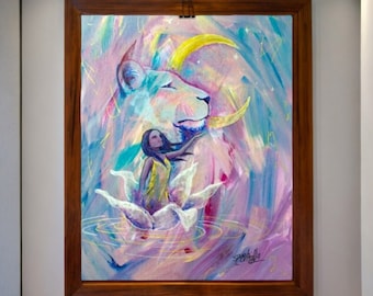 Lioness Arising fine art print by sarah camille art