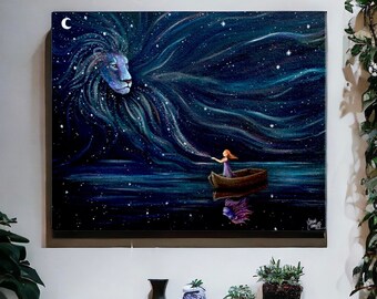 Vater der Lichter – Löwe Gottes Fine Art Leinwanddruck