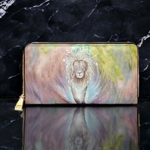 Awaken vegan leather lion of judah wallet