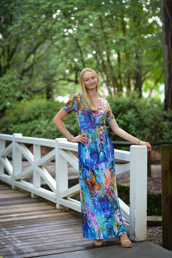 chinese dress ladies Boldly Blooming Behold Maxi – The Curvy Rental Boutique main image 1