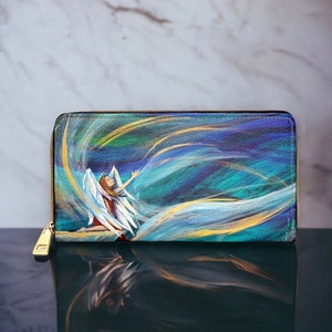 Cartera con cremallera de piel sintética Winds of Change