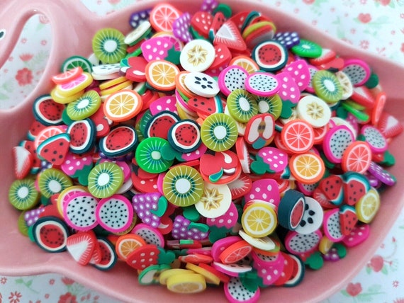 20g Assorted Slime Slices DIY Crafts Decorations Fruit Slices