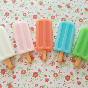 Large Ice Cream Lolly Popsicles Cabochon Decoden Flatback Resin Jewellery Craft Charm DIY UK *Not Edible*