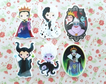 Villains Ursula Cruella Maleficent Evil Queen Planar Resin Flatback Embellishment Cabochon Craft Decoden Scrapbooking Hair Bow Charms DIY UK