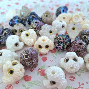 3/6 Assorted Kawaii Cute Dog Shape Acrylic Beads for Beaded Pen Necklaces Bracelets Jewellery Keychain Making DIY UK