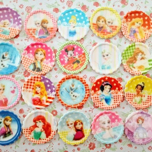 10/20 Schnäppchen Cartoon Prinzessin Planar Harz Flatback Verschönerung Cabochon Handwerk Decoden Scrapbooking Haarschleife Charms DIY UK