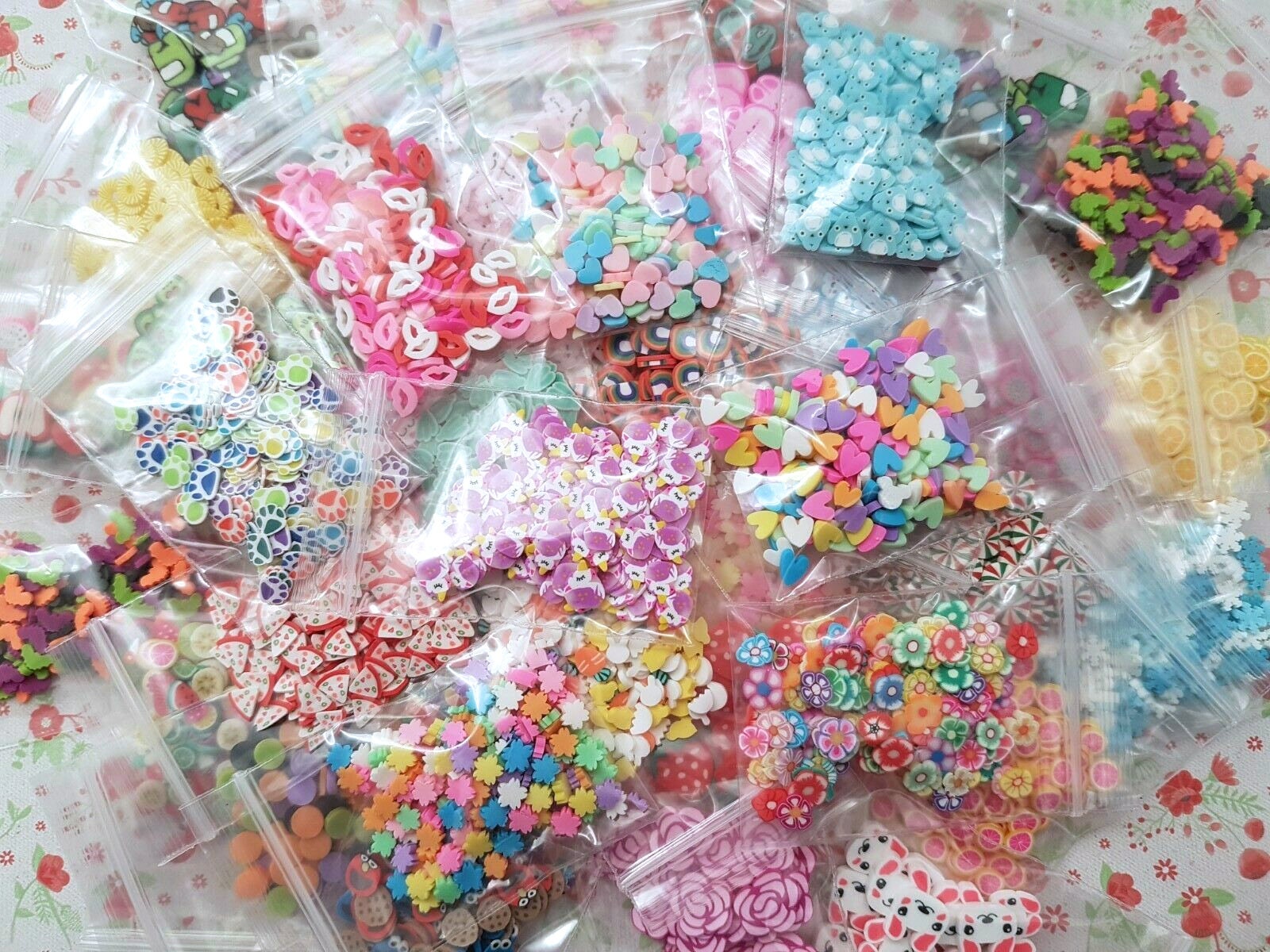 Simulation Rice Beads Fishbowl Beads Slime Accessories Polymer Clay Charms  DIY Mixed Materials Crystal Mud Slime Filler 
