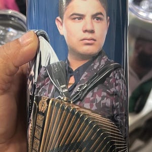 Alfredito 20oz  Skinny Tumbler|Stainless steel tumbler | Mexican Singer wrap