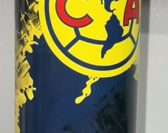 Vaso térmico de 20 oz del equipo de fútbol Águilas / Aficionados mexicanos al fútbol