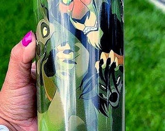 Vaso delgado de acero inoxidable Mufasa, diseño infantil