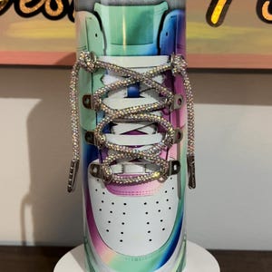 Colrful Skinny Tumbler with crystal shoe lace