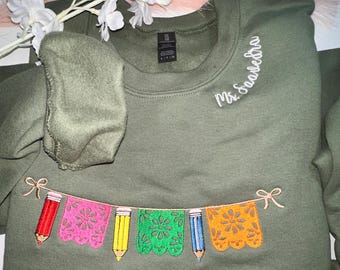 Sudadera personalizada bordada para profesores: Sudadera personalizada para profesores, agradecimiento a los profesores