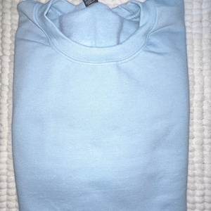 Strawberry Shortcake Embroidered Sweatshirt/ Sueter Bordado, Childhood Memories cartoon Light Blue