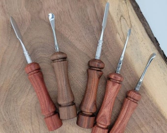 Custom Wood Handle Wax Carving/ Clay Sculpting Tool - Stainless Steel Tools - Assorted