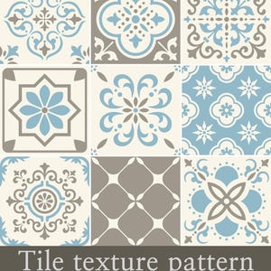 Vintage Mediterranean Tile Pattern SVG 11 – 9 Vintage Floral & Ornamental Designs