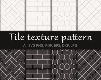 Seamless Tile block Pattern SVG Bundle for Cricut 1 - Digital Downloads & Cut Files