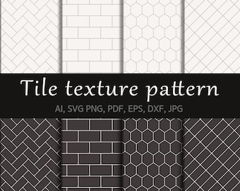 Tile texture svg Bundle, Digital download, Cricut pattern SVG, Cut Files for Cricut, Interior tile pattern, Tile decal, Seamless pattern