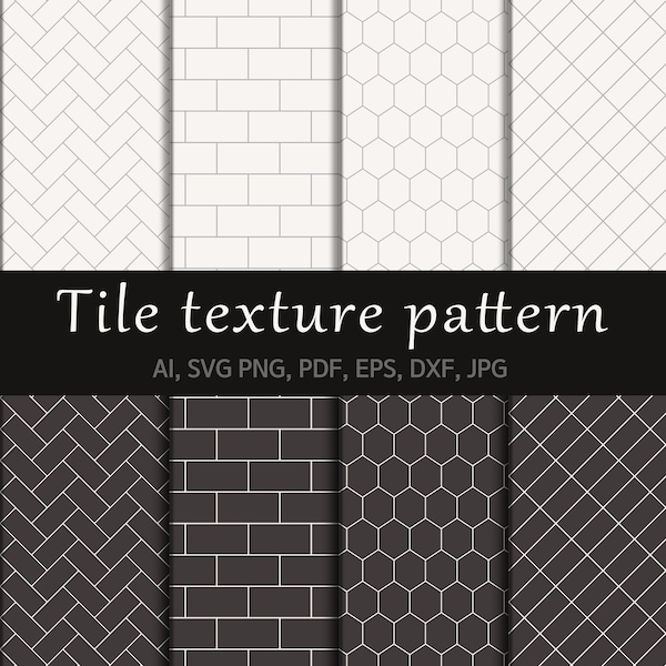 Tile texture svg Bundle, Digital download, Cricut pattern SVG, Cut Files for Cricut, Interior tile pattern, Tile decal, Seamless pattern