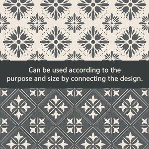 Vintage Tile Pattern Bundle | DIY Home Decor (svg, png, eps, dxf, pdf) image 3