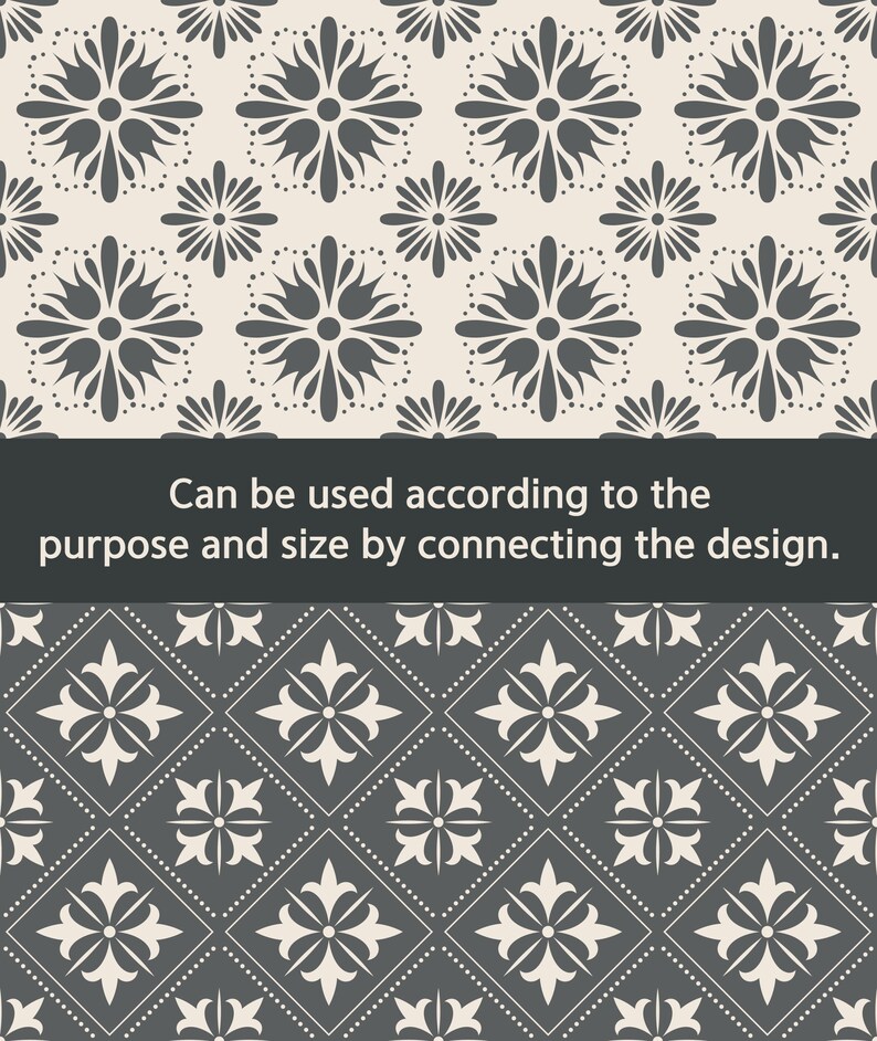 Vintage Tile Pattern Bundle | DIY Home Decor (svg, png, eps, dxf, pdf) image 3