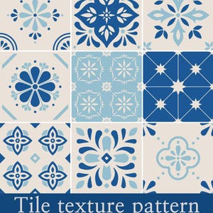 Elegant Tile Pattern SVG 13 – 9 Floral & Geometric Mediterranean-Inspired Designs