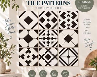 Chic Tile Patterns for DIY Decor 07– Download 9 Seamless Designs for Your Staircase