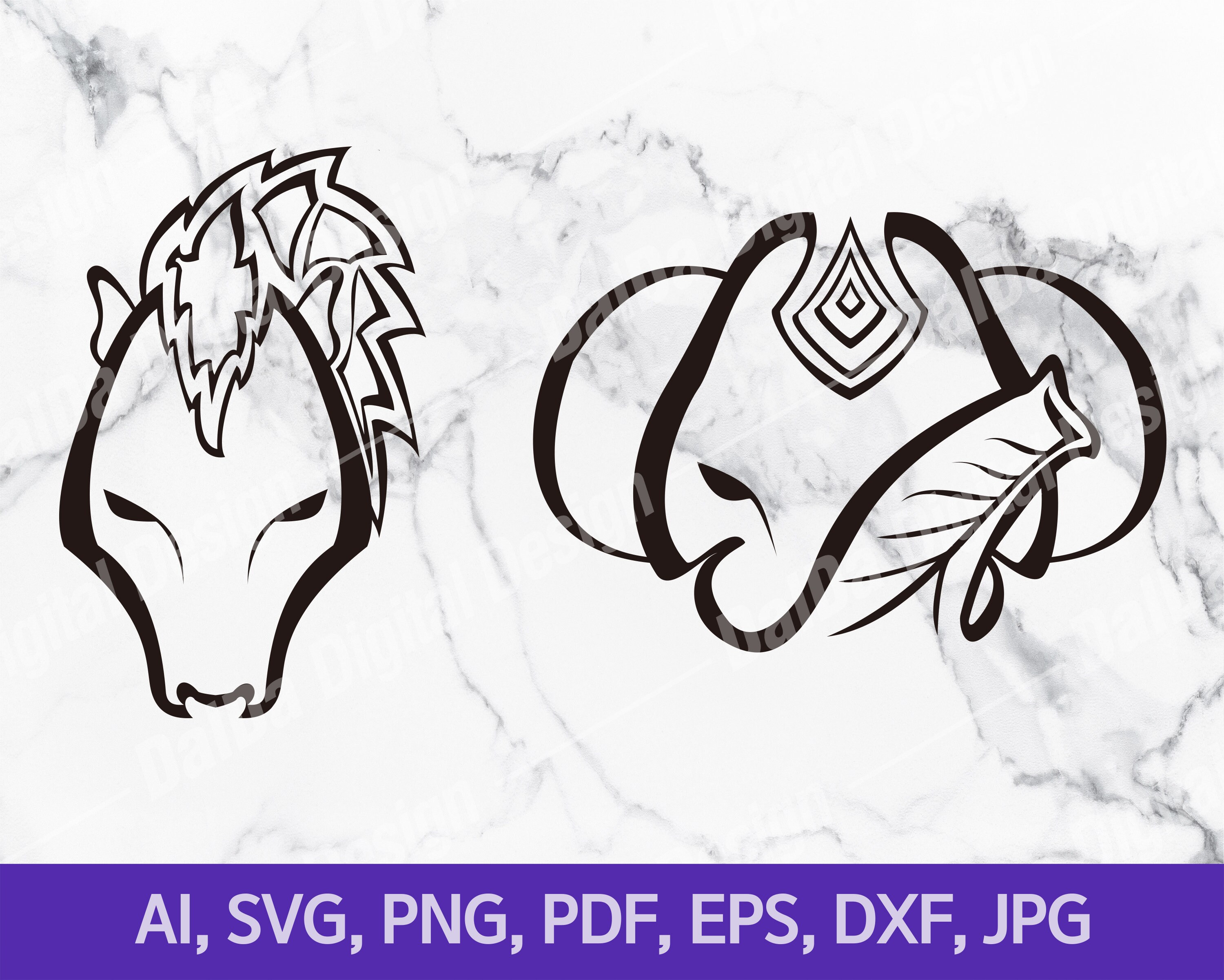 Animal line Design art SVG Digital downloadSkull Cricut svg | Etsy