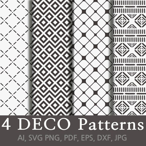 SVG-Muster-Bundle, Doodle-Designs (Digitaler Download)