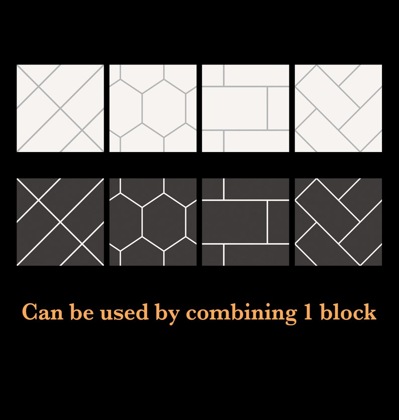 Tile texture svg Bundle, Digital download, Cricut pattern SVG, Cut Files for Cricut, Interior tile pattern, Tile decal, Seamless pattern image 2