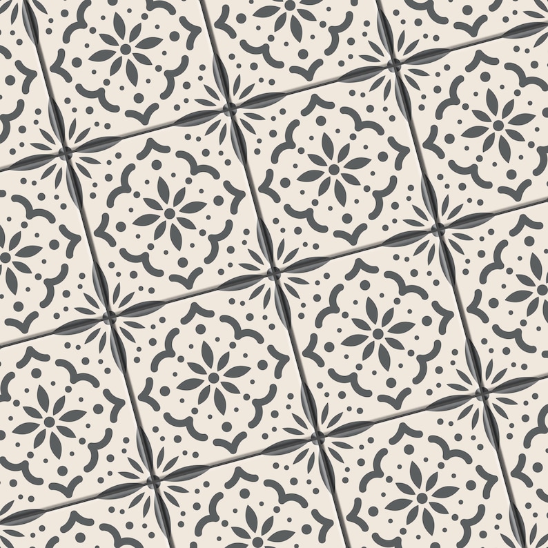 Vintage Tile Pattern Bundle | DIY Home Decor (svg, png, eps, dxf, pdf) image 9