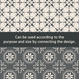 Vintage Tile Pattern Bundle | DIY Home Decor (svg, png, eps, dxf, pdf) image 5