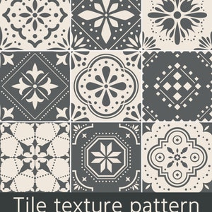 Vintage Tile Pattern Bundle | DIY Home Decor (svg, png, eps, dxf, pdf)