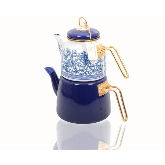 Stainless Steel Teapot Set, Turkish Tea Pot, Tea Kettle, SelfStrainer